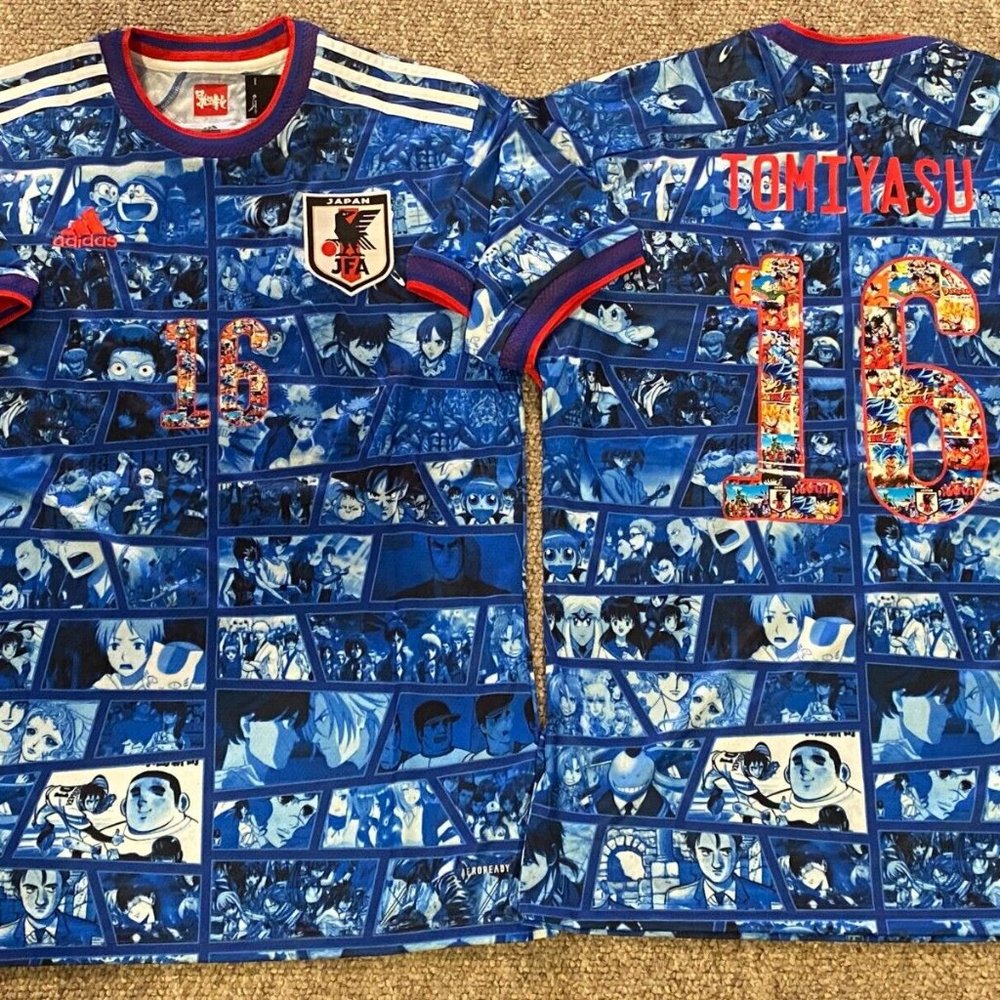 Adidas brand JAPAN Nat'l Team TAKEHIRO TOMIYASU JERSEY NWT Sz S,ML,XL,2X ARSENAL
